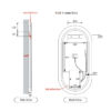 LMBM-450 Frameless 2 AU-LMBM-450 Oval LED Mirror 450x900mm