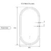 LMBM-450 frames AU-LMBM-450 Oval LED Mirror 450x900mm