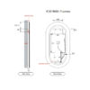LMBM-450 frames2 AU-LMBM-450 Oval LED Mirror 450x900mm