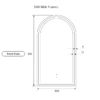 LMCAN-500 Frame AU-LMCAN-500 Arched LED Mirror 500x900mm