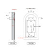 LMCAN-500 Frame2 AU-LMCAN-500 Arched LED Mirror 500x900mm