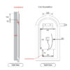 LMCAN-500 Frameless2 AU-LMCAN-500 Arched LED Mirror 500x900mm