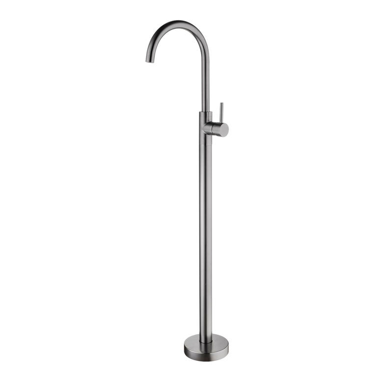 NRO210903A01GM Gun Metal Grey Free Standing Bath Mixer