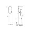 NR210903A01MB 2 NRO210903A01MB Matte Black Free Standing Bath Mixer
