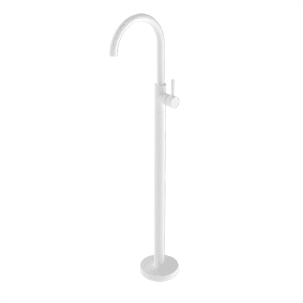 NRO210903A01MW Matte White Freestanding Bath Mixer