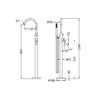 NR210903AMB 3 NRO210903AMB Matte Black Freestanding Bath Mixer