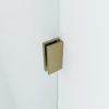 SS08-gold-detail4 SS08 - 10mm Brushed Gold Frameless Shower Screen with Wall Brackets- 1150x850mm