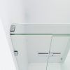 SS08-nickel-detail2 SS08 - Chrome Frameless Shower Screen with Wall Brackets - 1200x900mm