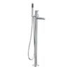 TFM-257 ASL-257 Chrome Round Floor Mixer Set With A Swivel Spout