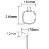 TP 25033 2 EXON Chrome Towel Ring