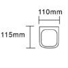 TP 25034 2 EXON Chrome Soap Dish