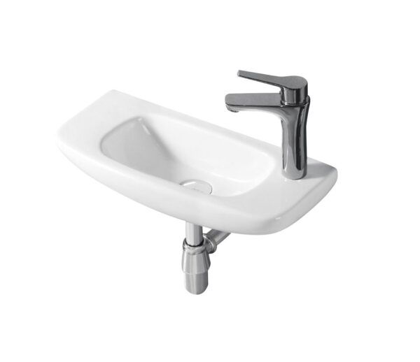 EC3328B Gloss White Ceramic Basin 495x220x125mm