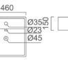 WB 4032 3 EC4032 Gloss White Ceramic Basin 460x460x150mm