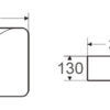 WB 4131 2 EC4131 Gloss White Ceramic Basin 400x300x130mm