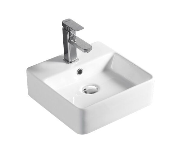 EC4148B Gloss White Ceramic Basin 370x370x130mm