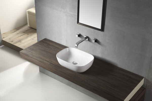 EC4632M Matte White Ceramic Basin 460x320x135mm