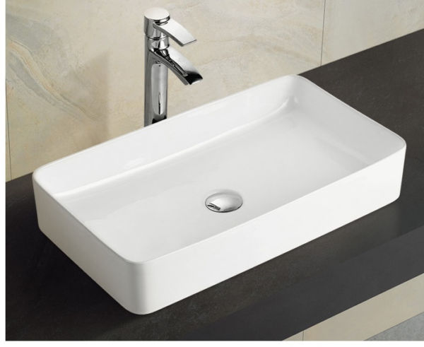 EC6035B Gloss White Ceramic Basin 505x340x110mm