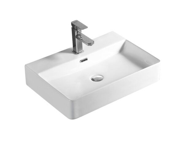 EC6042 Gloss White Ceramic Basin 600x420x130mm
