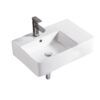 EC6141WL Gloss White Ceramic Basin 615x420x160mm - Left