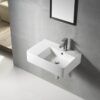WB 6141WR 2 EC6141WR Gloss White Ceramic Basin 615x420x160mm - Right