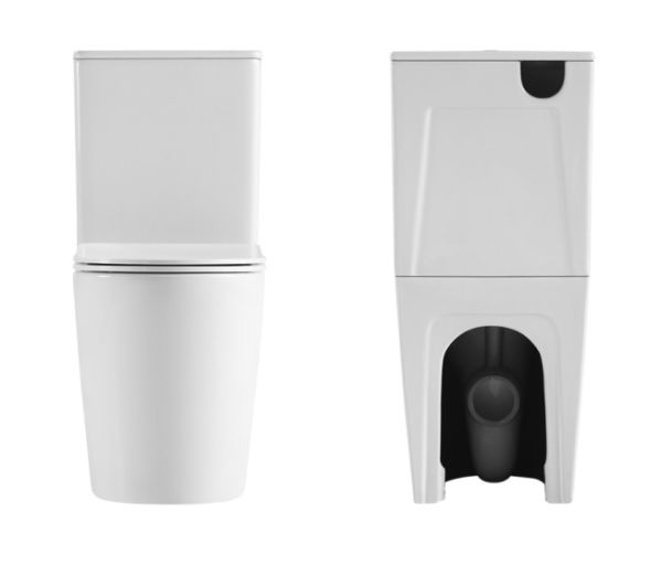 ZUMI ZERO Extra High Tornado Rimless Flush Toilet Suite