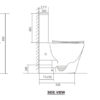 ZUMI ZERO 9 ZUMI ZERO Extra High Tornado Rimless Flush Toilet Suite