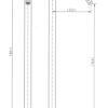 tfm-237drw ASL-237 Chrome Round Floor Mixer