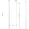 tfm-717drw ASL-717 Chrome Square Floor Bath Spout