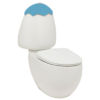 001 Johnson Suisse Egg Junior Close Coupled Suite, Different Colours Cistern Lid, Extended Pan Connector