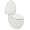 005 Johnson Suisse Egg Junior Close Coupled Suite, Different Colours Cistern Lid, Extended Pan Connector