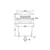 NRO706 Universal Basin Pop Up Waste  - Different Colors