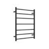 1-2 NRO19001MB Non Heated Towel Ladder Round Bar in Black 600mm