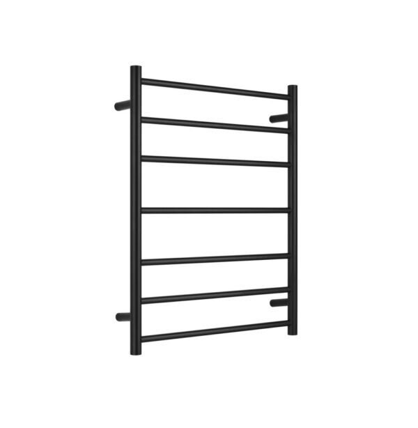 NRO19001MB Non Heated Towel Ladder Round Bar in Black 600mm