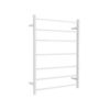NRO19001MW Non Heated Towel Ladder Round Bar in Matt White 600mm
