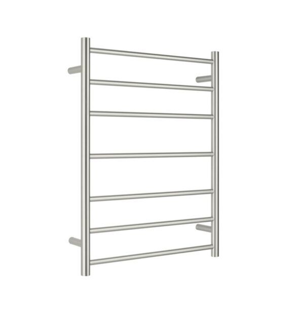 NRO19001BN Non Heated Towel Ladder Round Bar in Brushed Nickel 600mm