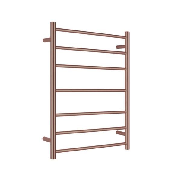 NRO19001BZ Non Heated Towel Ladder Round Bar in Brushed Bronze 600mm