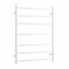 111 Thermogroup 240Volt Straight Satin White Heated Towel Rail Round BS44MW 600mm