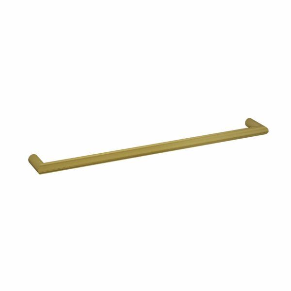Thermogroup 12V Single Bar Brushed Gold Heated Towel Rail Round DSR8BG 832mm