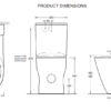 123456 Johnson Suisse JTTG335.JTTG336.15 Gemelli Care Closed Coupled Back To Wall Rimless Toilet Suite