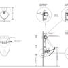 12546 Johnson Suisse CARE Life Back Entry Electronic Urinal Complete Suite