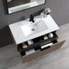 2 ECVIVO-750 Wooden Finish Wall Hung Vanity - 750x460mm