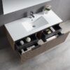 222 ECVIVO-1200 Wooden Finish Wall Hung Vanity - 1200x460mm