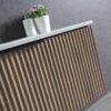 33 ECVIVO-750 Wooden Finish Wall Hung Vanity - 750x460mm