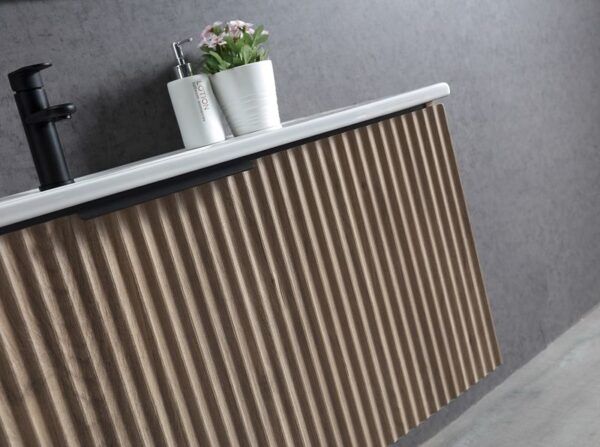 ECVIVO-750 Wooden Finish Wall Hung Vanity - 750x460mm