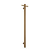 Thermogroup 12V Vertical Bar Brushed Gold Heated Towel Rail Round VS900HBG 900mm