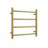 BG Thermogroup 240Volt Straight Brushed Gold Heated Towel Rail Round SR25MBG 550mm