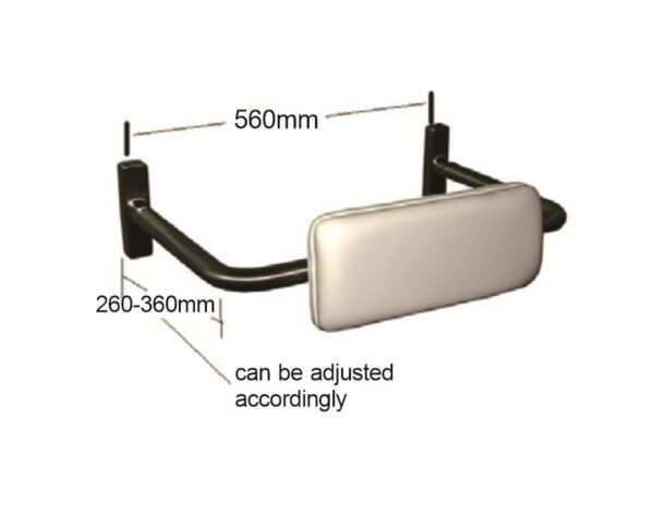 ECTPGRAB6016 MOBI CARE Disabled Toilet Back Rest with Cushion
