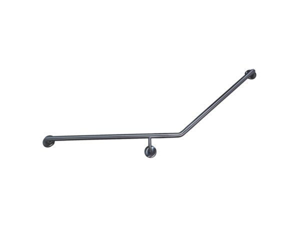 ECTPGRAB857L/R MOBI CARE Disabled Curved Grab Rail Stainless Steel Finish