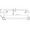 ECTP GRAB 90 2 ECTPGRAB90 MOBI CARE Straight Grab/ Shower Rail 900x32mm