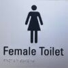 FEMALE ECTPSIGN Braille Signs